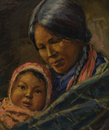Mother and Child by James Henderson vendu pour $5,000