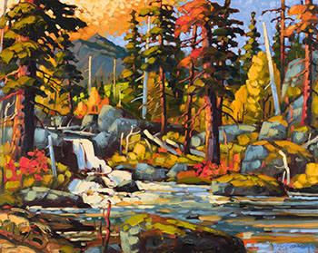 Autumn in Waterton Park by Rod Charlesworth vendu pour $3,125