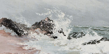 Coastal Scene by Robert David Simpson vendu pour $375