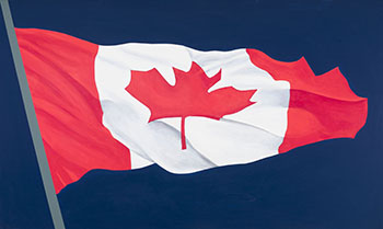 Painted Flag by Charles Pachter sold for $52,250