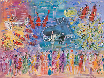 Scène de cirque by After Jean Dufy sold for $3,438