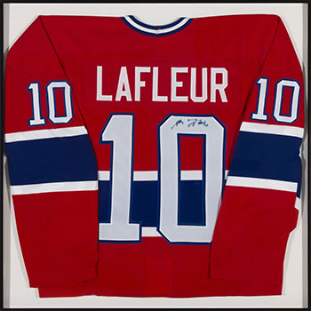 Signed Guy Lafleur Montreal Canadiens Jersey by Hockey Memorabilia sold for $625