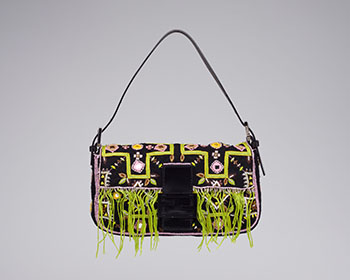 A VINTAGE MULTICOLOUR BEAD EMBROIDERED BAGUETTE BAG by  FENDI sold for $1,875