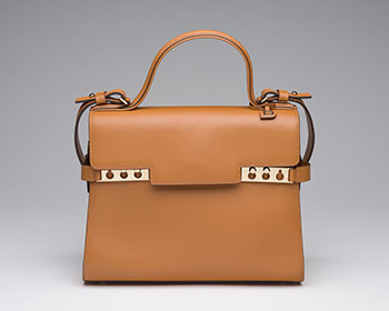 A CAMEL COLOUR CALF TEMPÊTE MM BAG WITH GOLD HARDWARE by  DELVAUX sold for $2,500