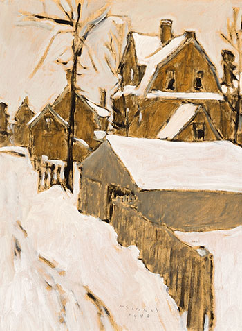 Backyards Winter by Robert Francis Michael McInnis vendu pour $1,250