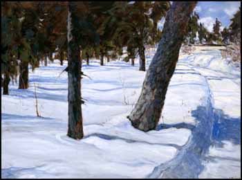 A Day in February, Little Bear Lake by Hans Herold sold for $1,380