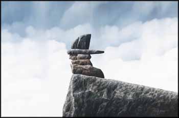 Inukshuk by Ken Kirkby sold for $2,250