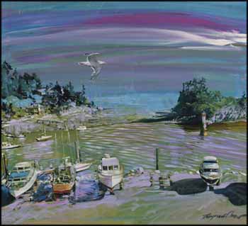 Harbour Scene by Raymond Chow sold for $500