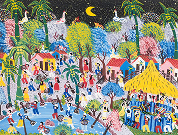 Village Fiesta by Anibal R. Palma sold for $344
