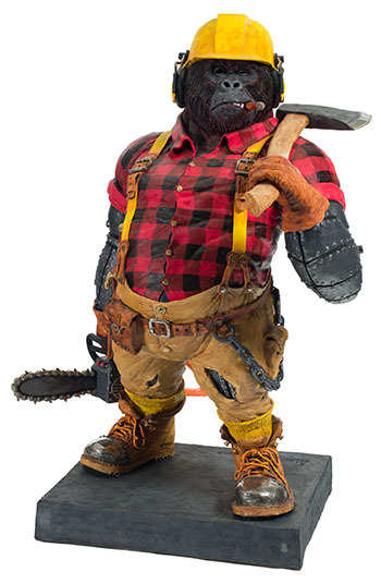 The Lumberjack by Alan Waring sold for $2,500