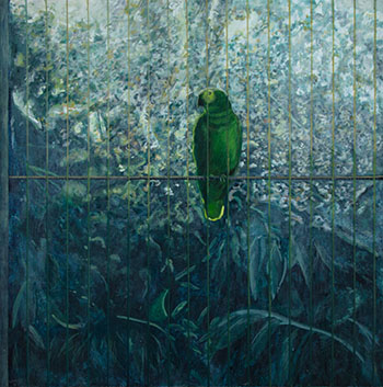 Green Parrot by Robert Lemay vendu pour $563