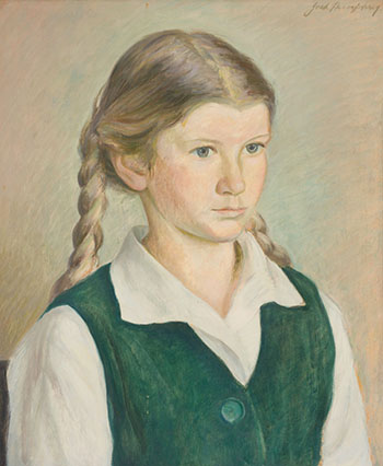 Portrait by Jack Weldon Humphrey sold for $6,875