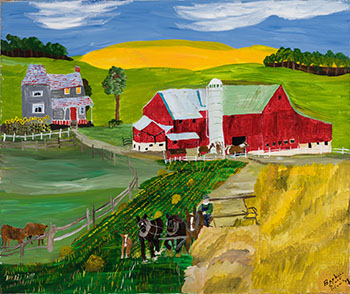 A Busy Day at the Farm by Barbara Clark Fleming vendu pour $2,250