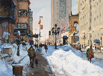 Montréal, Rue Sherbrooke Ouest by Serge Brunoni sold for $4,688