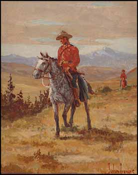 Mountie on Horseback by John I. Innes sold for $1,380
