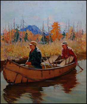 Canoe Trip by  Canadian School sold for $805