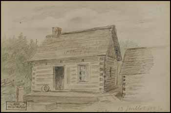 Log Cabin by Georges Marie Joseph Delfosse vendu pour $234