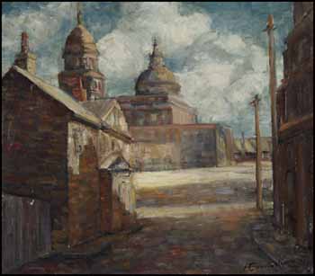 Street Scene by Fleurimond Constantineau sold for $1,521