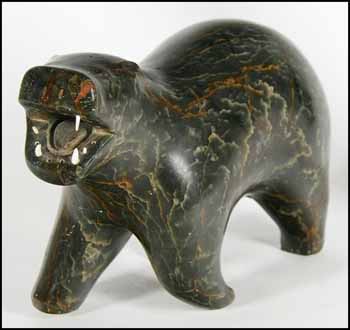 Bear with Open Mouth by Unidentified Inuit Artist sold for $3,803