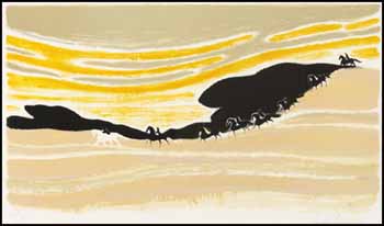 Cavalier dans les dunes by Andre Brasilier sold for $234