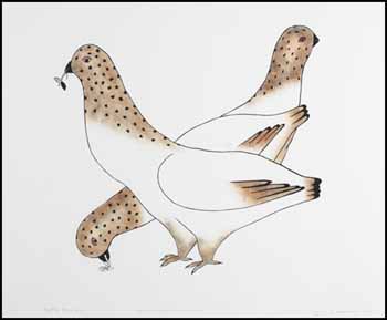 The Ptarmigans by Jeanie Tigullaraq sold for $117