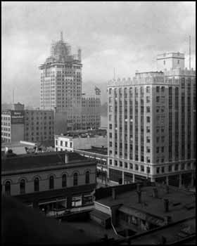 Marine Building Under Construction (Building Vancouver Series) by Karl Huber sold for $1,404