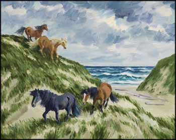Wild Ponies of Sable Island by John Douglas Lawley vendu pour $2,375
