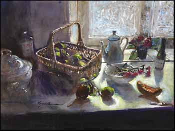 Fruit Basket by the Window by Raymond Chow sold for $1,250
