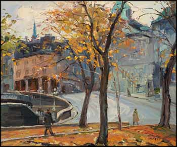 Park in Quebec City by Francesco (Frank) Iacurto sold for $3,245