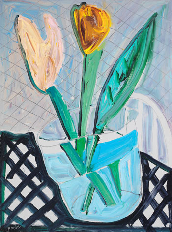 Glass Vase by Leslie Donald Poole vendu pour $1,500