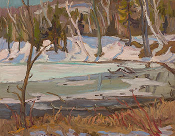 Spring Ice Near Wilson's Corner, Que. by Ralph Wallace Burton sold for $3,438