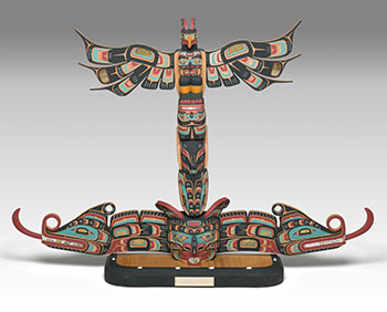 Thunderbird, Killer Whale and Sisiutl by Kevin Cranmer sold for $1,375