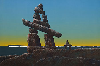 Inukshuk by Ken Kirkby vendu pour $2,500