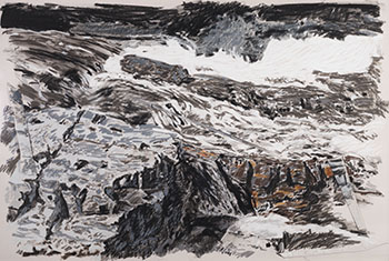 Waterfall #25 by Derek Michael Besant sold for $1,125