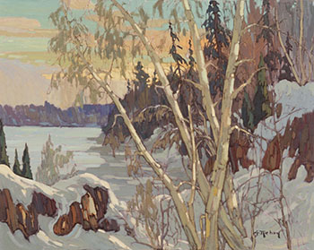 The White Birch by Gaston Rebry sold for $2,813