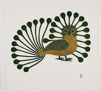Radiant Owl by Kenojuak Ashevak sold for $28,125