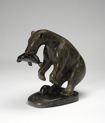 Bear Eating Seal by Bob Barnabas sold for $563