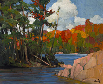 Autumn, Rocks and Trees by Philip Craig vendu pour $1,875