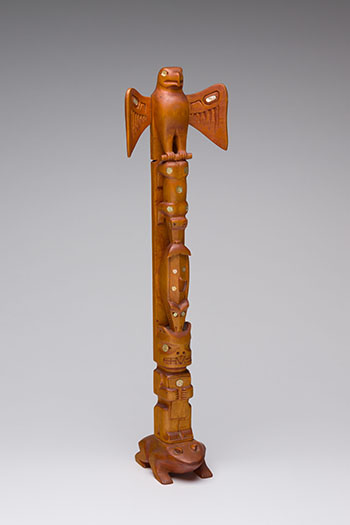 Nisga'a Crest Pole by Josiah Tait sold for $1,375