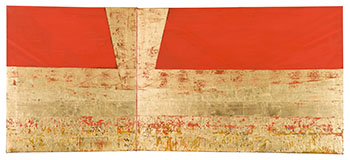 Gold and Red by Joan Balzar sold for $1,875