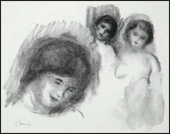 La Pierre au Trois Croquis (from L'Album des Douze Lithographies Originales) by Pierre-Auguste Renoir sold for $2,300