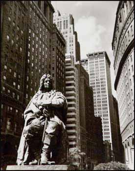 De Peyster Statue, Bowling Green, Manhattan Looking North on Broadway, New York by Berenice Abbott sold for $5,750