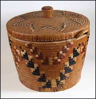 Basket by Unidentified Thompson River sold for $805
