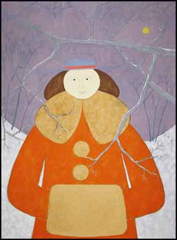Dame au manteau d'hiver by Jacques Barbeau sold for $2,340