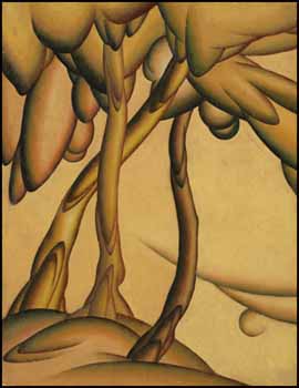 Trees / Abstract Figure (verso) by Bertram Richard Brooker vendu pour $11,700