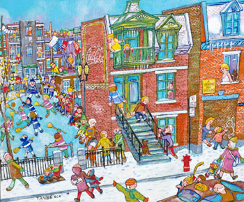 Le championnat du quartier by Miyuki Tanobe sold for $25,000