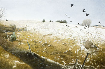 Late Snow by Lloyd Fitzgerald sold for $1,625