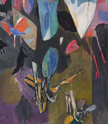 Birds and a Dog by Irving Kriesberg sold for $4,688