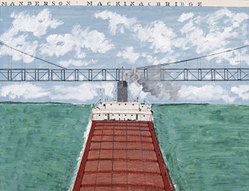 M. Anderson Mackinac Bridge by Angus Trudeau sold for $3,750
