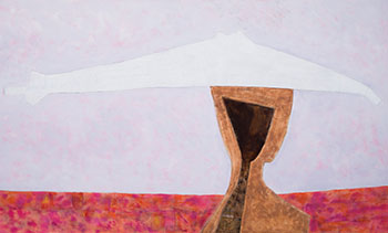 Harlem girl avec blanc chapeau by Marcelin Cardinal sold for $2,500